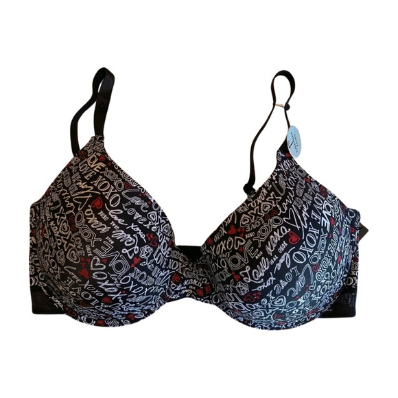 XOXO Two Bras  38DD in Red and a Fun Graphic Print on Black. NWT - Picture 4 of 7